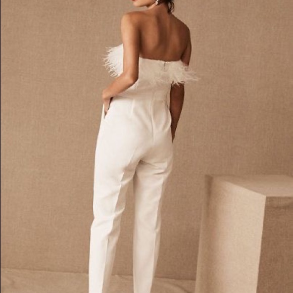 Anthropologie BHLDN Janae Feather Jumpsuit - Picture 4 of 6